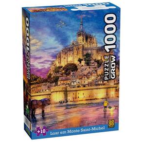 Puzzle 1000 peças Luar em Monte Saint-Michel