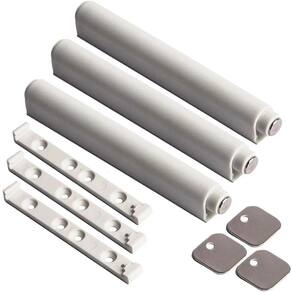 Fecho Toque Magnético Pulsador F0145 Branco De Embutir Hardt
