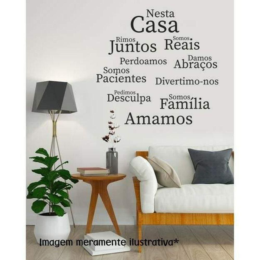 Adesivo De Parede Nesta Casa