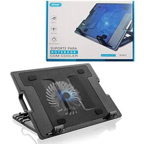 Base Notebook com Cooler Luminoso e 2 USB - 9-17
