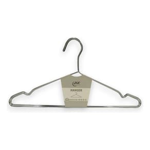 Kit 5X Cabides Ganhco De Roupas Aço Cromado Com Cavas