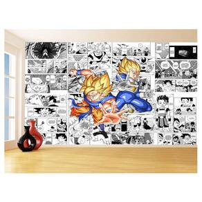 Papel De Parede Dragon Ball Goku Página Manga 3,5M Dbz640