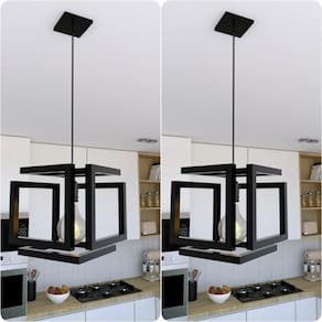 Kit 2 Pendentes Luminária Infinity Industrial Preto