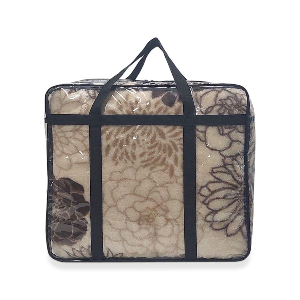 Bolsa sacola cristal PVC transparente organizador 50x40x25cm