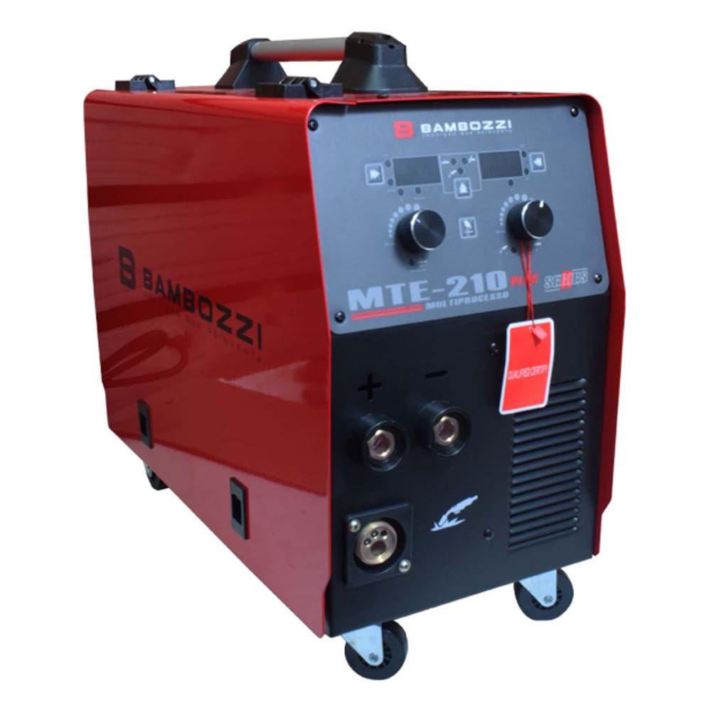 Inversora de Solda Bivolt Multiprocesso Tig, Mig e Eletrodo  - MTE 210 PLUS  Bambozzi