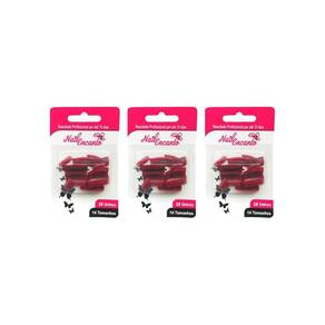 Unhas Postiças Fhaces Nail Encanto Colors Bordo 28Un- 3Un