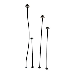 Luminária de Jardim Nordecor Gobe 6614 Led Bivolt Preto 3000K Luz Amarela