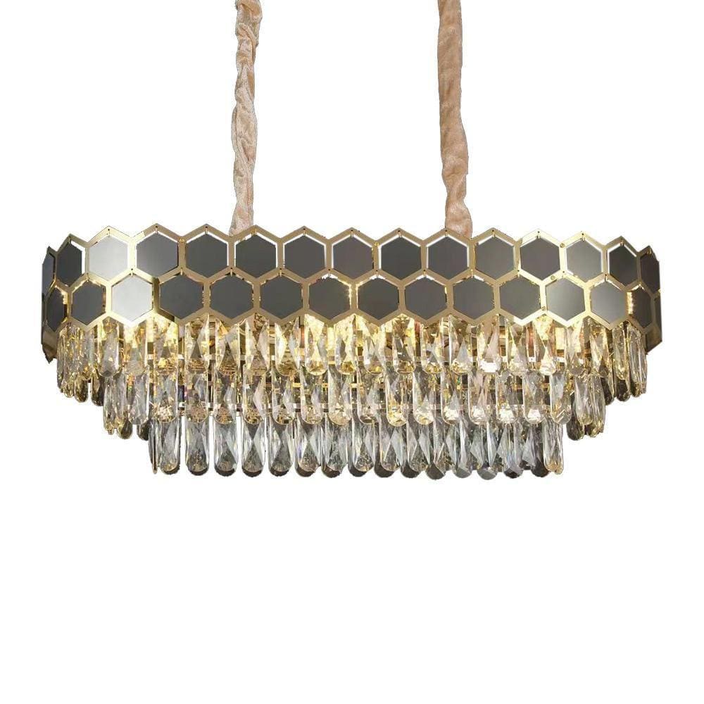 Lustre Pendente Nitrolux Ltr-019 Dourado E14 Bivolt