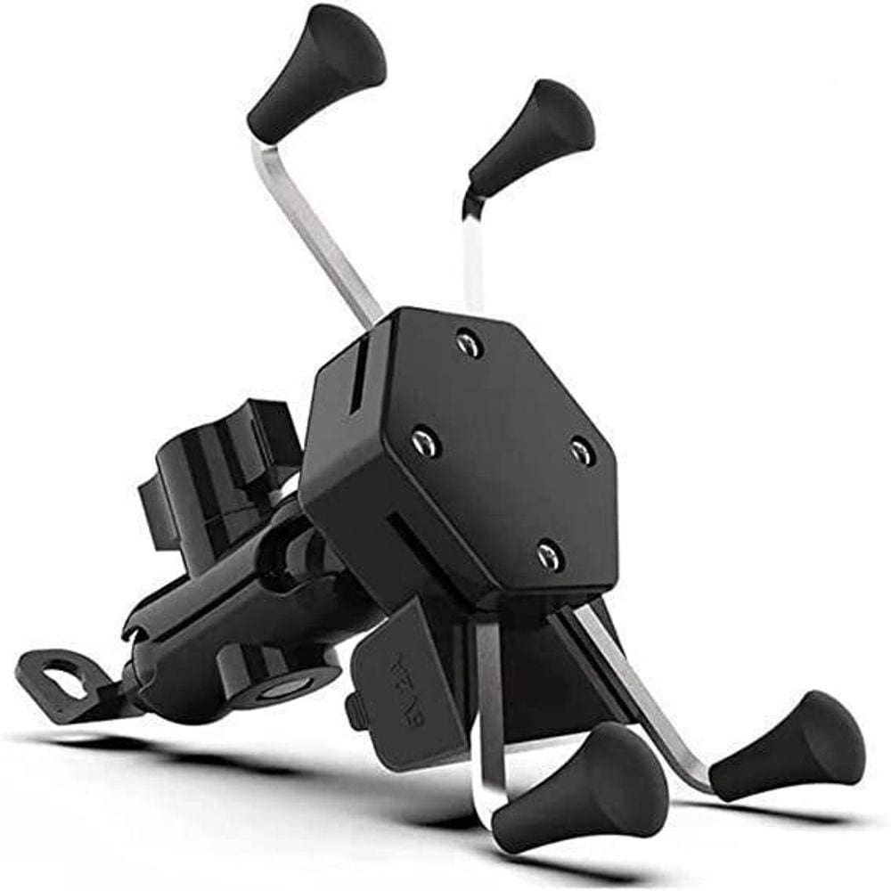 Suporte Celular Para Moto Com Carregador Universal Usb Bivol