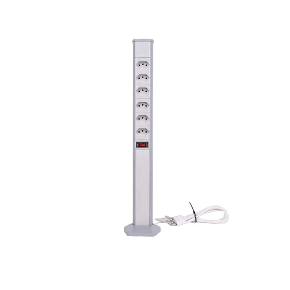 Torre De Tomadas Plus 6nbr 10a Qm52820 QTMOV