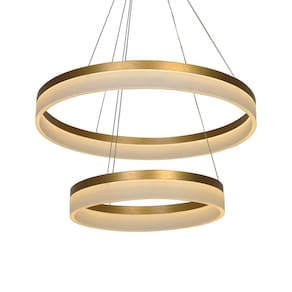 Lustre Pendente Nitrolux ACR-200D Dourado Led Bivolt