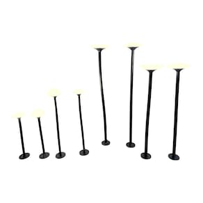 Luminária de Jardim Nordecor Pilze 6613 Led Bivolt Preto 3000K Luz Amarela