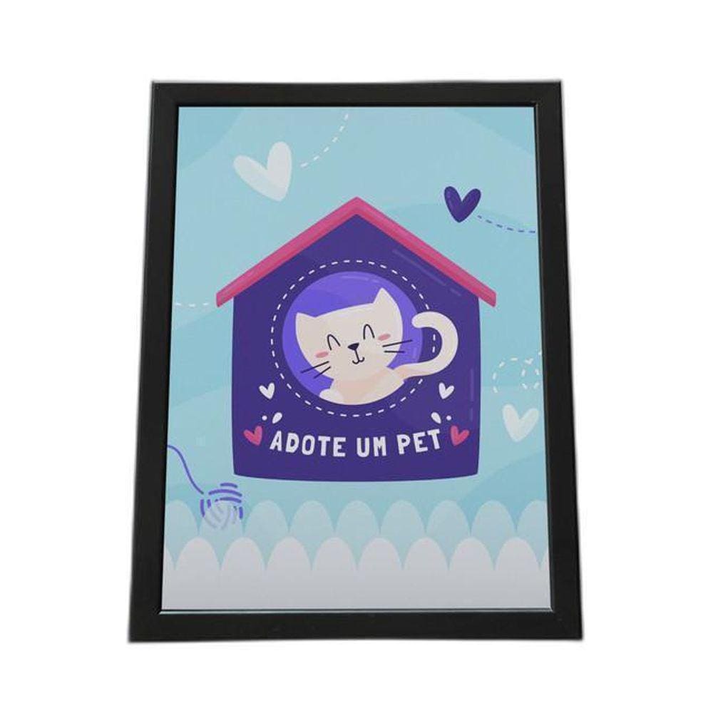 Quadro Com Moldura Adote Um Pet 7