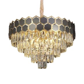 Lustre Pendente Nitrolux LTR-017 Dourado E14 Bivolt