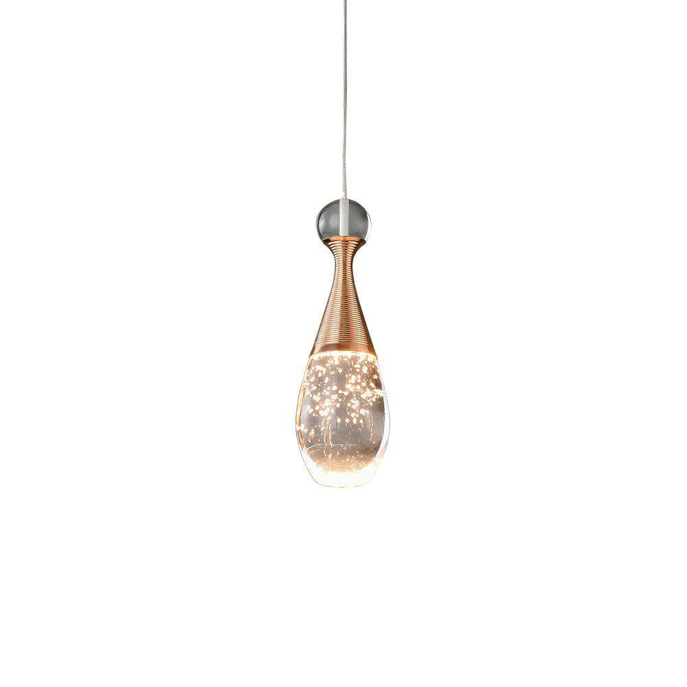 Lustre Pendente Nitrolux NTL-001 Dourado Led Bivolt