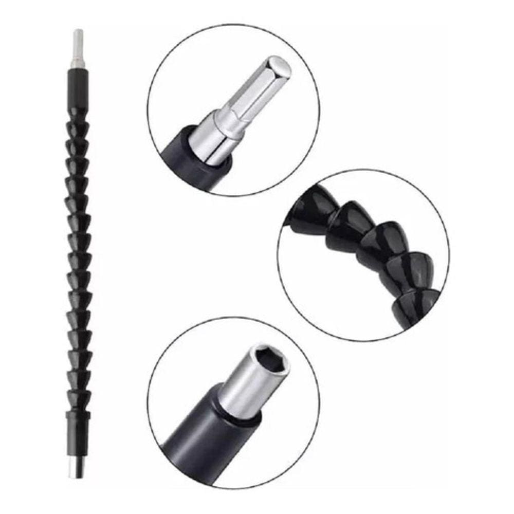 Cabo Extensor Prolongador Flexivel 30Cm Parafusadeira