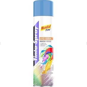 Tinta Spray Uso Geral Azul Claro 400ml Mundial Prime