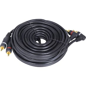 Cabo 2 Rca X 2 Rca 90º Uso Áudio 5M L22M Pc 10