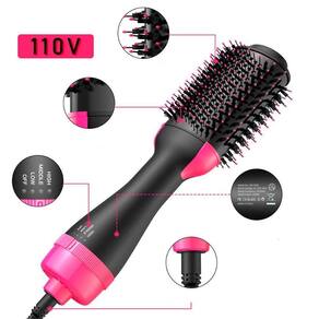 Escova Secadora De Cabelo 3 Em 1 Super Seca Alisa Modela