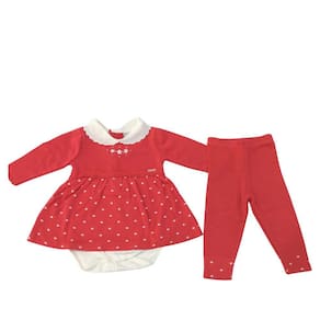 Conjunto Tricot Feminino Infantil Noruega Melância