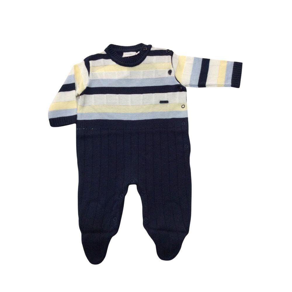 Macacão Tricot Masculino Noruega Marinho Listras tam M