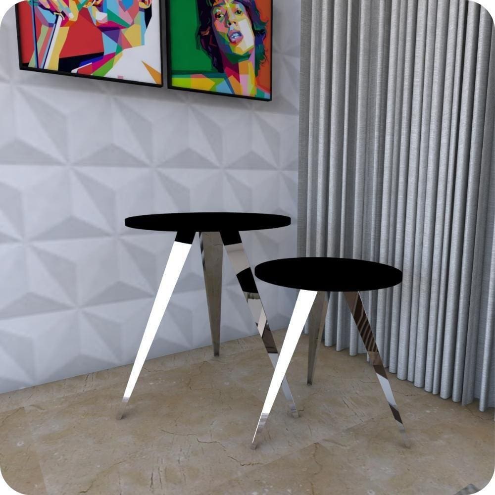 2 Mesinhas Lateral de Canto Redonda C.p