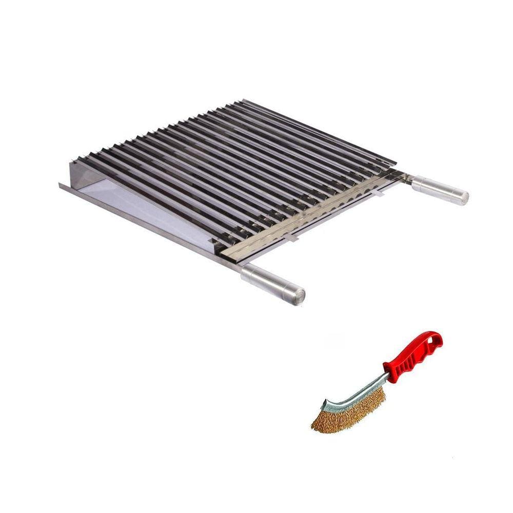Grelha Churrasco Parrilla Argentina 60X45Cm Inox Al +