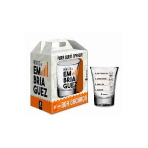 Copo Dose Shot Cachaça Niveis De Embriaguez Frases