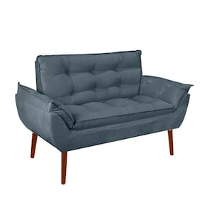 Namoradeira Opala Elegante Suede Azul Turquesa