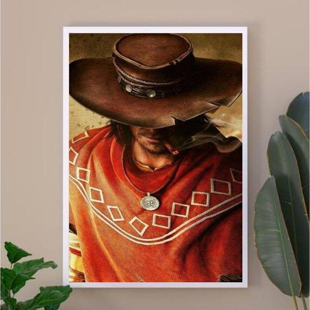 Quadro Decorativo Boiadeiro Umbanda 24X18Cm