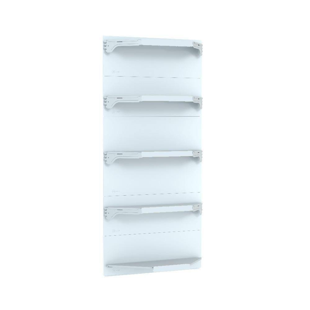 Kit 5 Bandejas Para Gondola Canto 202 Fit 40/60 Branco Spe