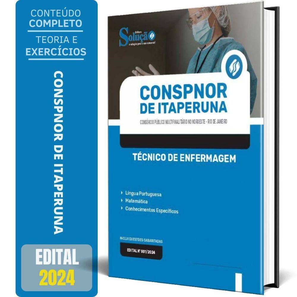 Apostila Conspnor De Itaperuna Rj 2024 - Técnico Enfermagem