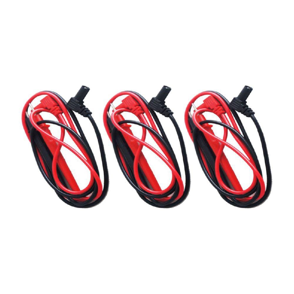 Kit 3 Ponta Prova Corrente Elétrica 10A Tensão 1000V Cat Ii Ppm-200 Utilizada Diversos Equipamentos Instrutherm