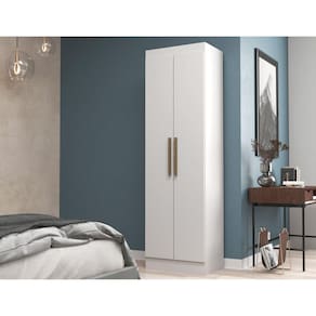 Guarda-roupa em Mdp 2 Portas Brilho 54,4cm Branco