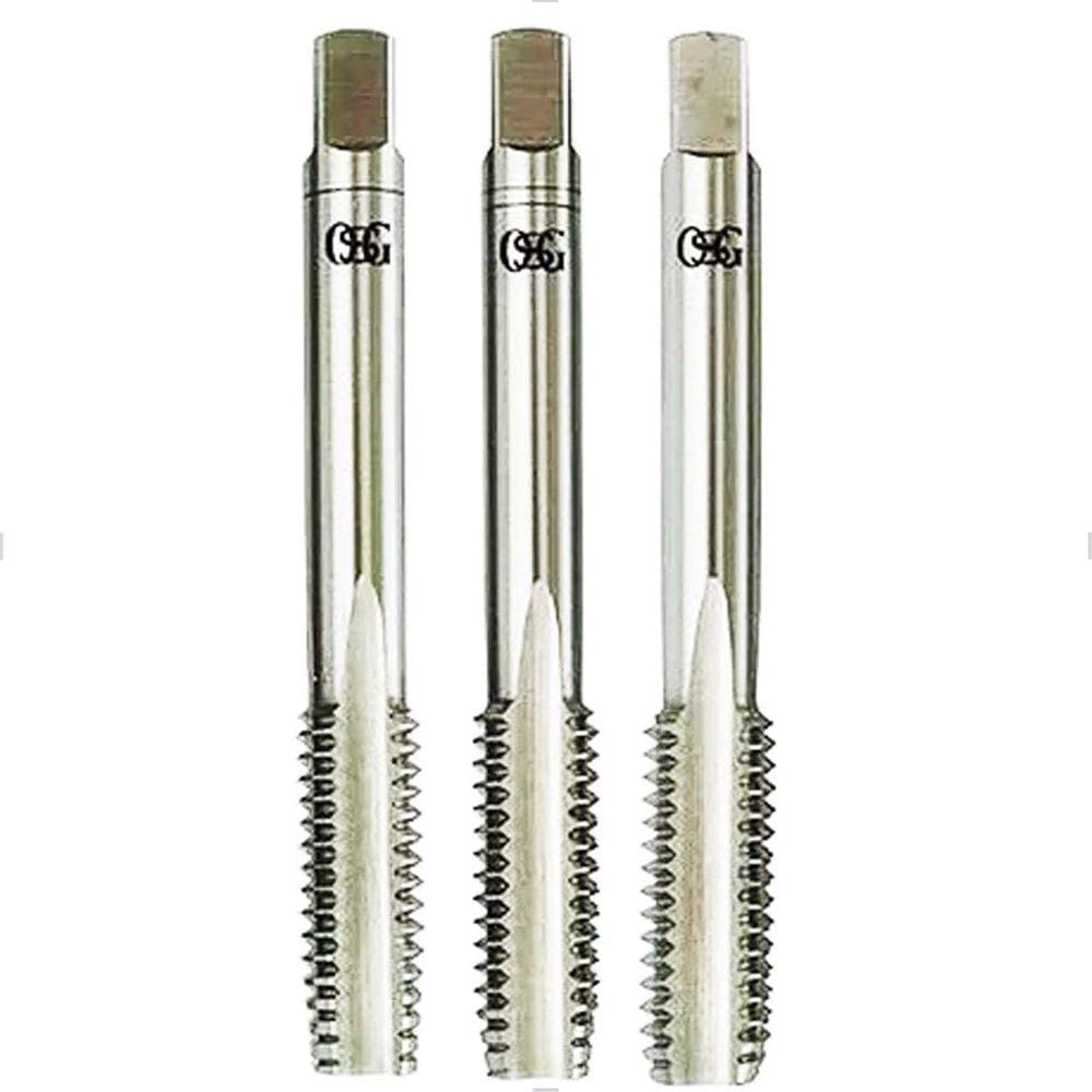Jogo de Macho 3pçs M8 1,25mm Aço Rápido HSS DIN352 Osg