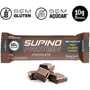 Barra De Proteína Sabor Chocolate Supino 360G C / 12 Un.