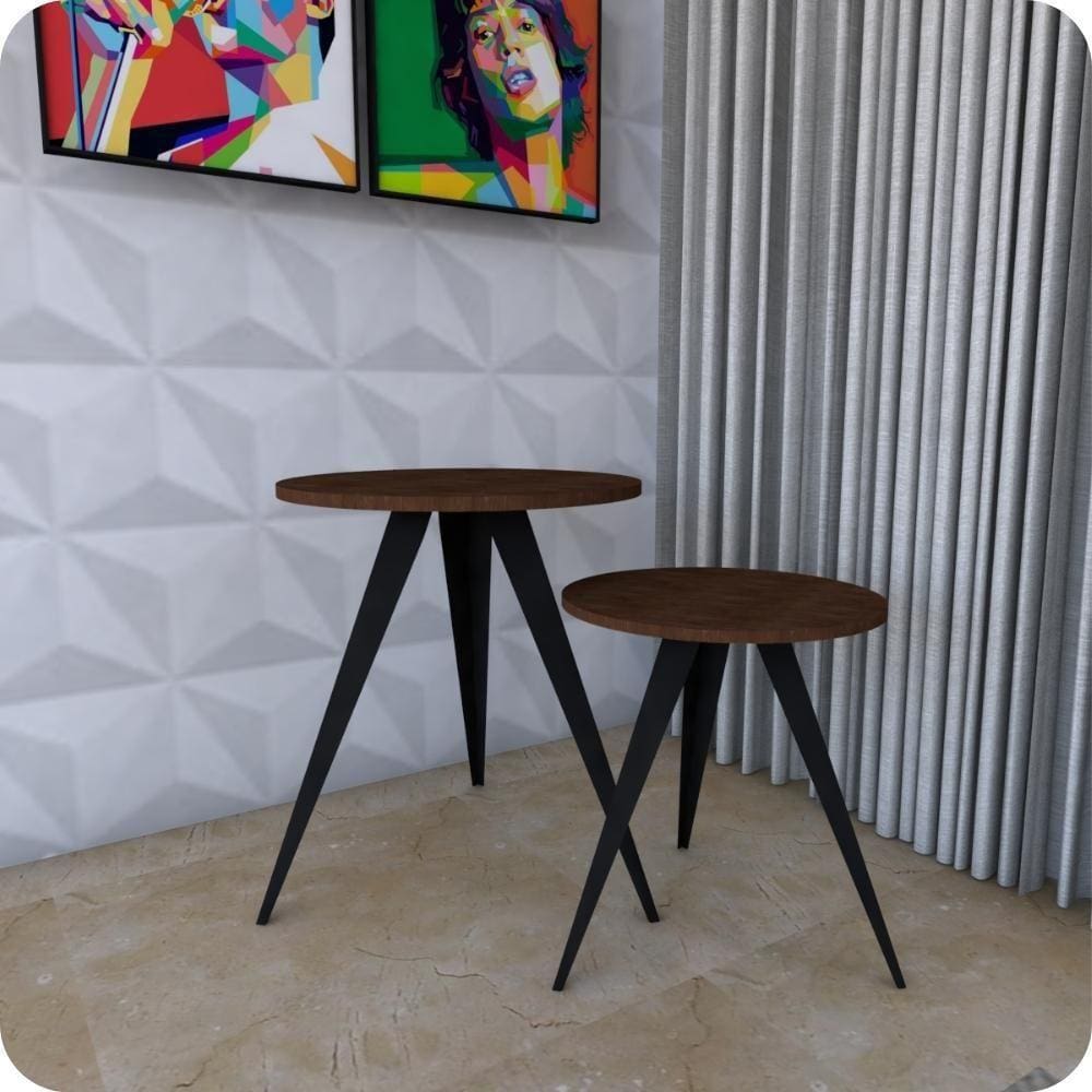 2 Mesinhas Lateral de Canto Redonda P.m