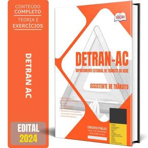 Apostila Detran Ac 2024 - Assistente De Trânsito