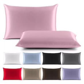 Kit 20 Fronhas de Cetim Alto Brilho 65 x 50cm Toque de Seda