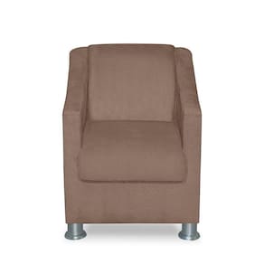 Mini Poltrona Cadeira Infantil Tilla De Criança Suede Cappuccino