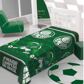 Manta do Palmeiras Solteiro Jolitex Fun