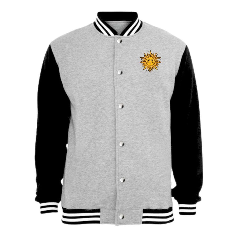 Jaqueta Colegial Moletom Masculina Feminina Sol Sem Bolso
