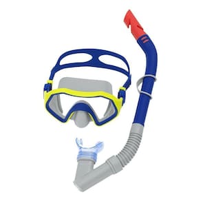 Kit De Mergulho Snorkel Máscara Crusader Infantil Bestway