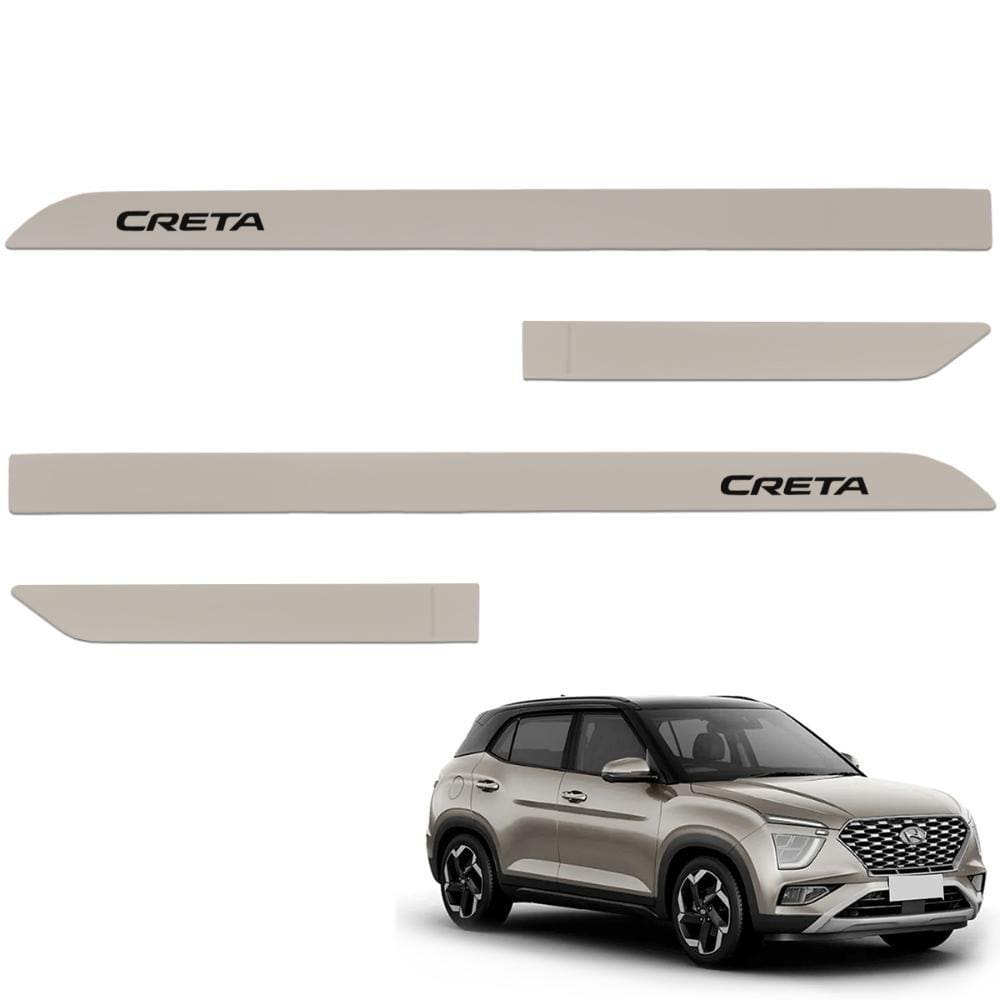 Jogo de Friso Lateral Creta 2022 a 2024 Prata Sand