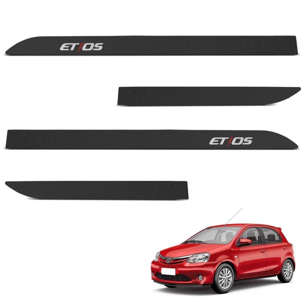 Jogo de Friso Lateral Etios 2012 a 2021 Preto Texturizado