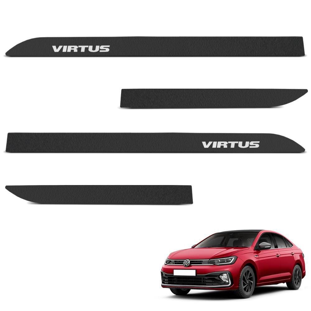 Jogo de Friso Lateral Virtus 2018 a 2024 Preto Texturizado