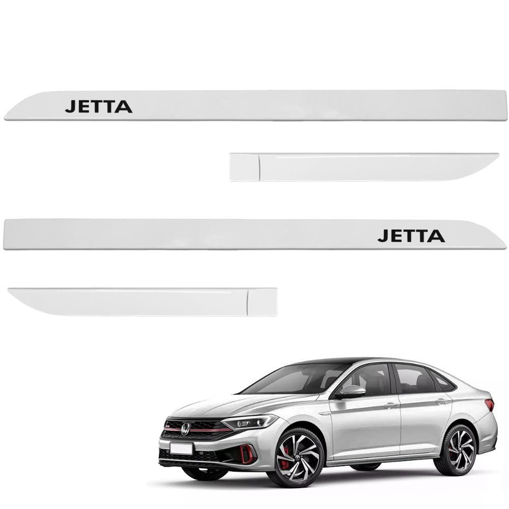 Jogo de Friso Lateral Jetta 2018 a 2024 Branco Puro