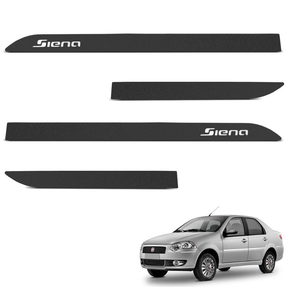 Jogo de Friso Lateral Siena 2012 a 2021 Preto Texturizado