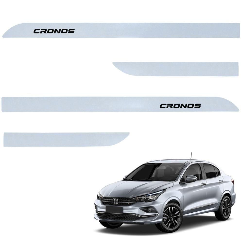 Jogo de Friso Lateral Cronos 2018 a 2024 Cinza Strato