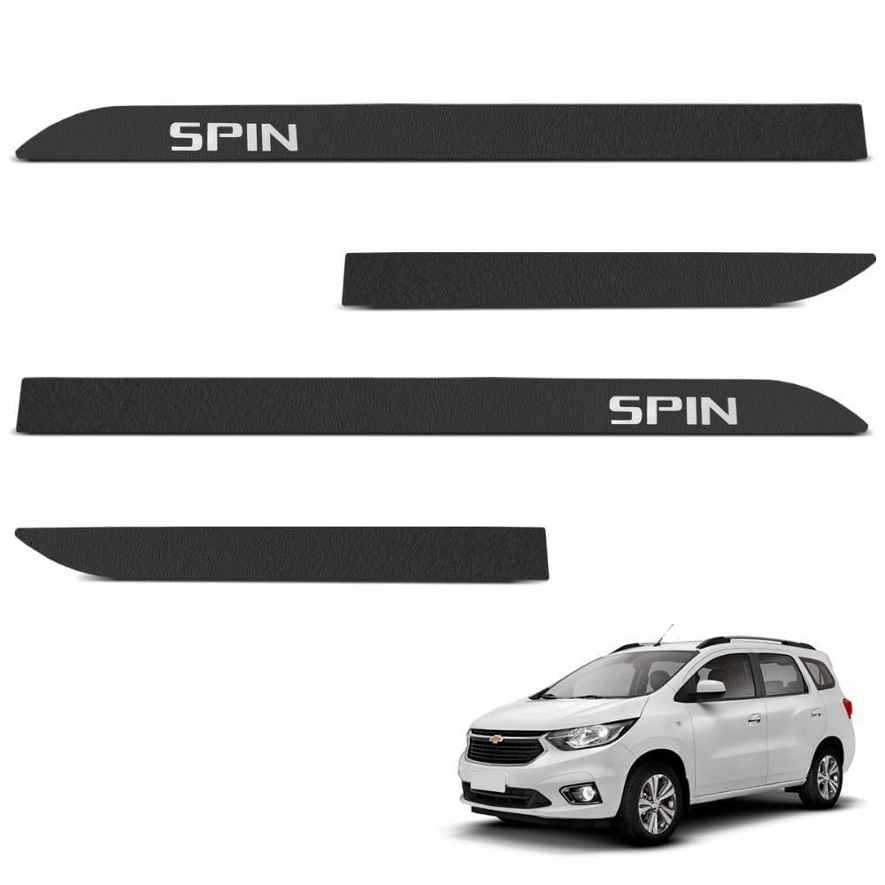 Jogo de Friso Lateral Spin 2013 a 2024 Preto Texturizado